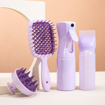 Detangling Brush, Spray Bottle, Shampoo Brush, Scrub Brush