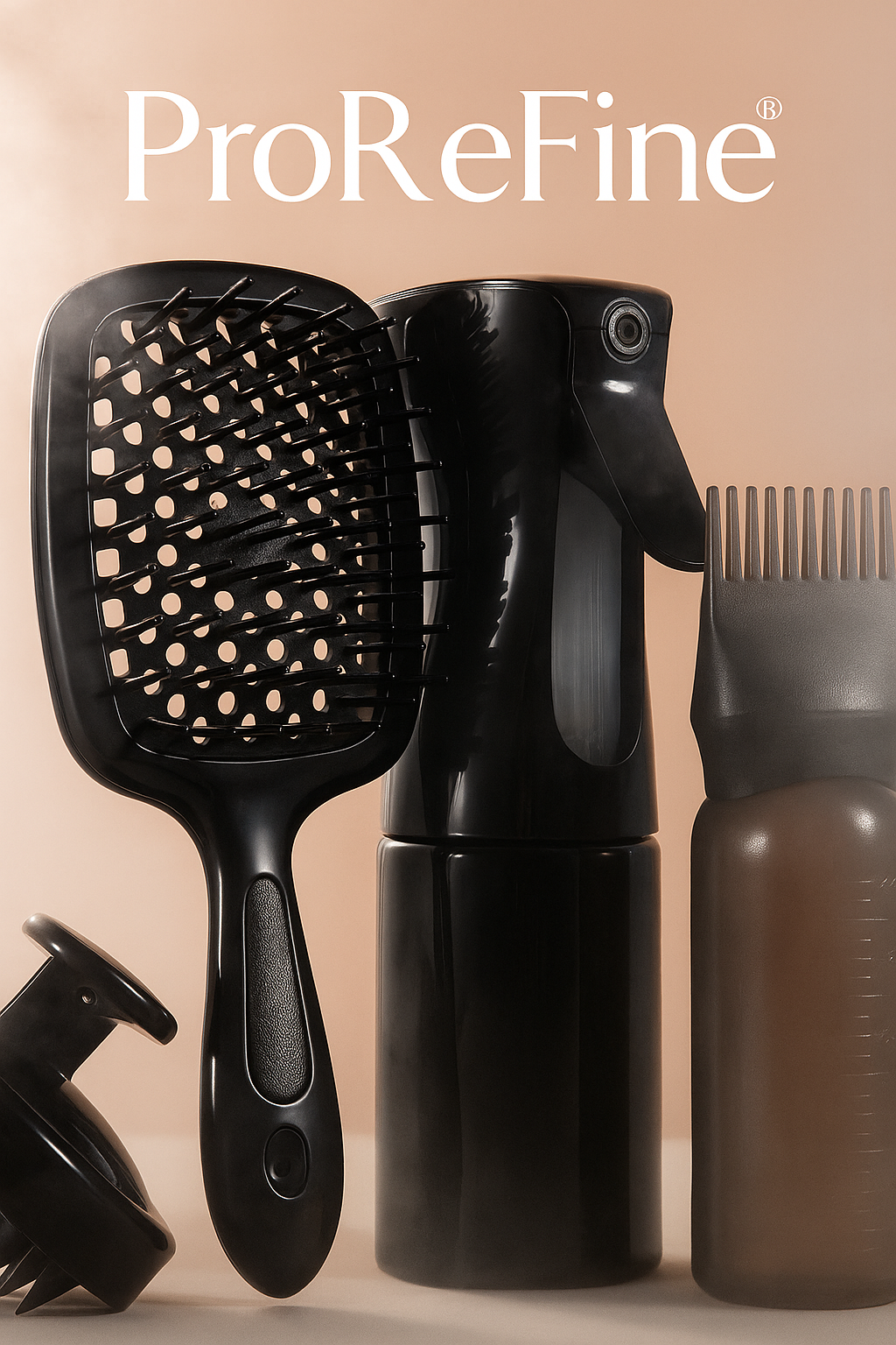 Detangling Brush, Spray Bottle, Shampoo Brush, Scrub Brush