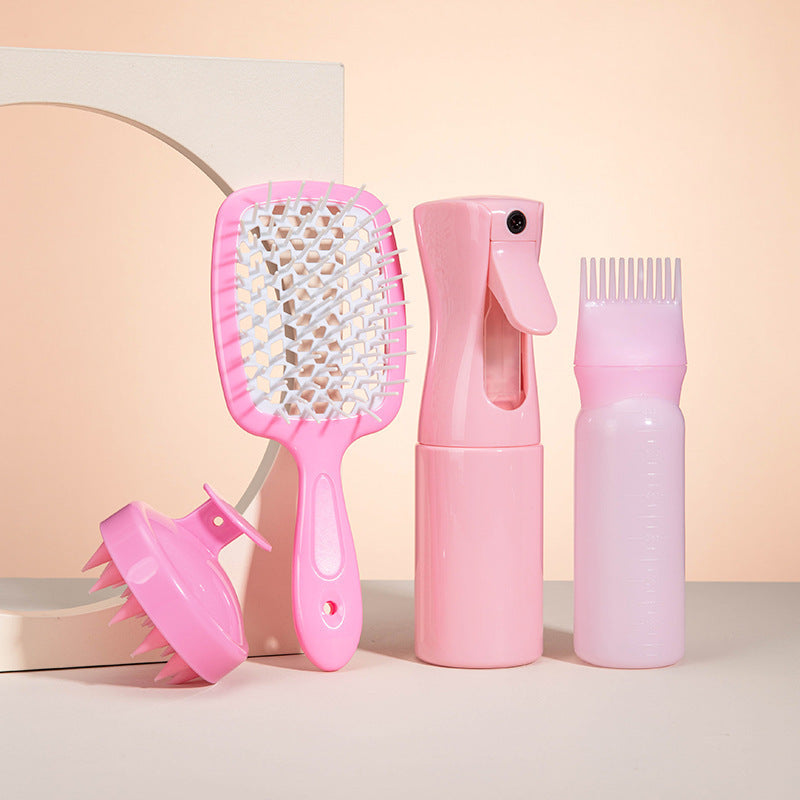 Detangling Brush, Spray Bottle, Shampoo Brush, Scrub Brush